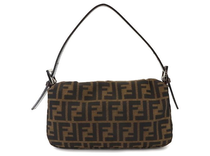 Borsa Fendi Zucca Mamma Baguette Marrone - vista 2