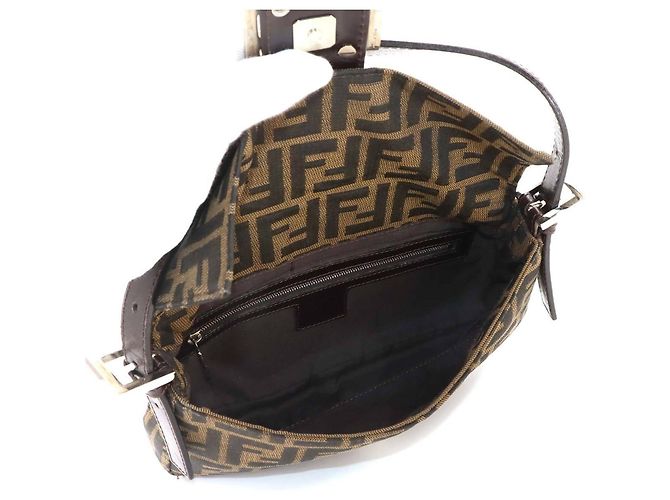 Borsa Fendi Zucca Mamma Baguette Marrone - vista 6