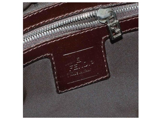 Borsa Fendi Zucca Mamma Baguette Marrone - vista 8
