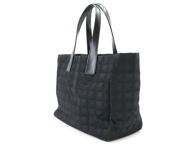 Borsa Chanel New Travel Line Tote MM Nero - vista 4