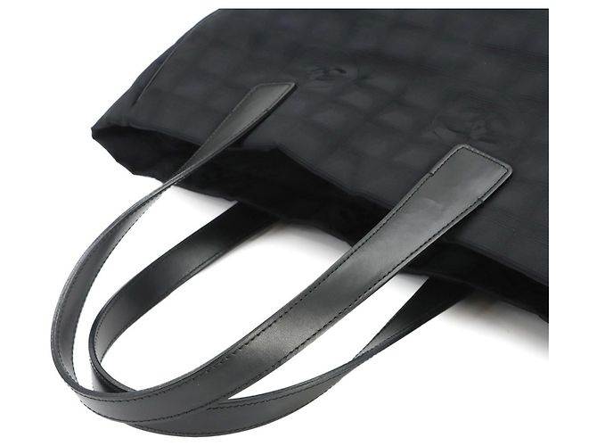Borsa Chanel New Travel Line Tote MM Nero - vista 6