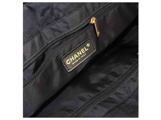 Borsa Chanel New Travel Line Tote MM Nero - vista 8