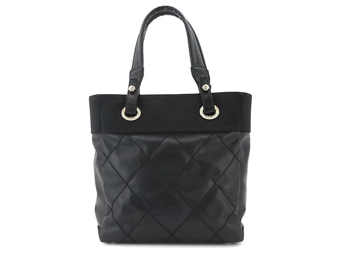 Bolso Chanel Paris Biarritz PM Tote Negro - vista 3