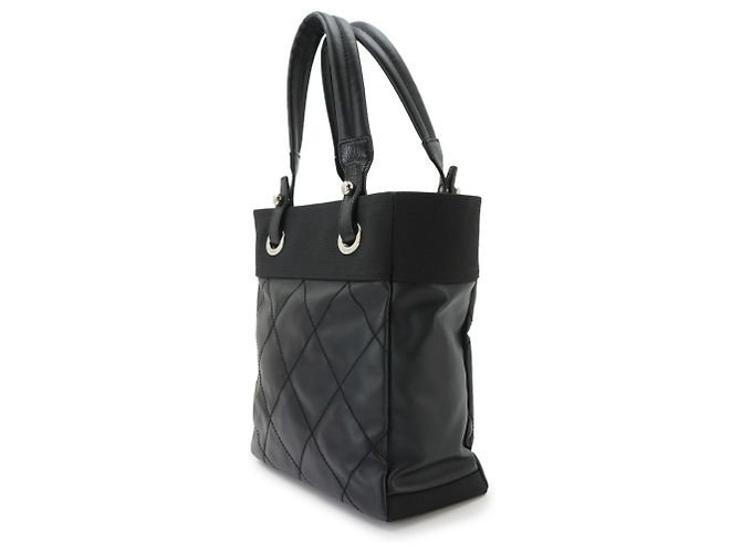 Bolso Chanel Paris Biarritz PM Tote Negro - vista 4