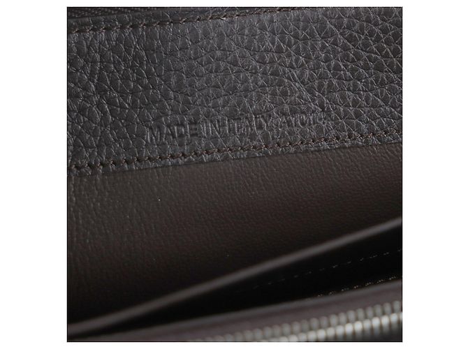 Alfred Dunhill Dunhill Boston Leather Long Wallet Dark brown - view 11