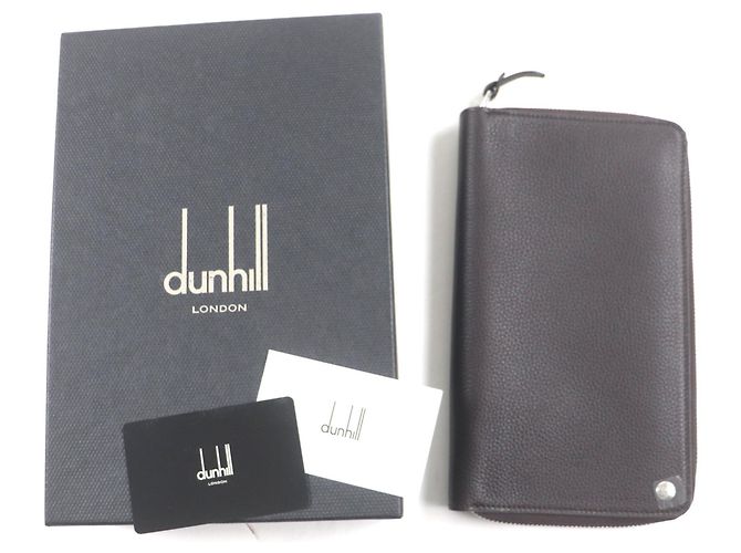 Alfred Dunhill Dunhill Boston Leather Long Wallet Dark brown - view 2