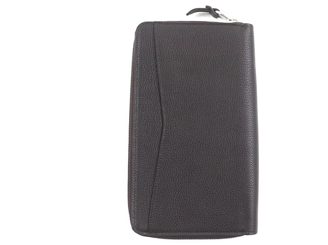 Alfred Dunhill Dunhill Boston Leather Long Wallet Dark brown - view 3