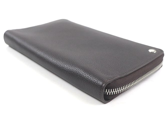 Alfred Dunhill Dunhill Boston Leather Long Wallet Dark brown - view 4