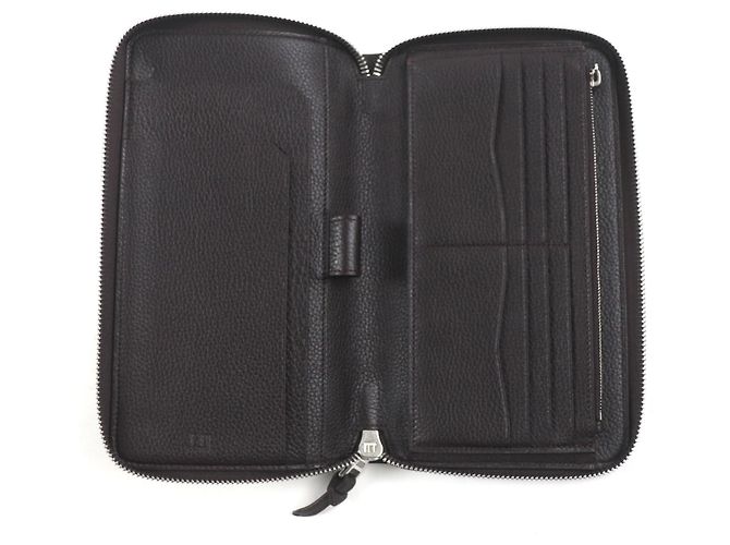 Alfred Dunhill Dunhill Boston Leather Long Wallet Dark brown - view 5