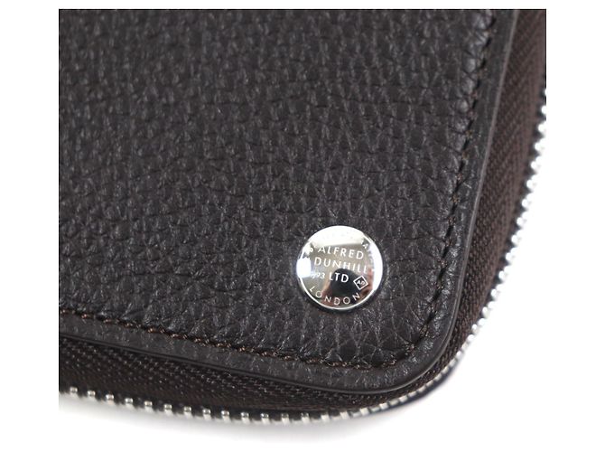 Alfred Dunhill Dunhill Boston Leather Long Wallet Dark brown - view 7