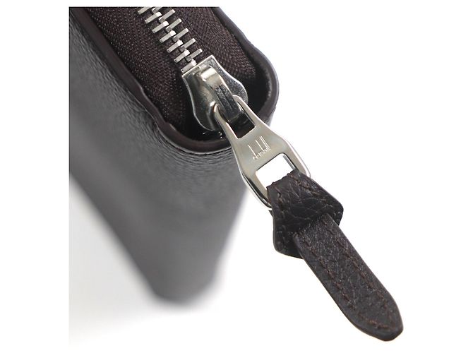 Alfred Dunhill Dunhill Boston Leather Long Wallet Dark brown - view 8