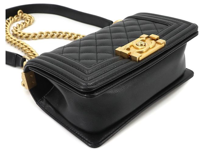 Bolso de hombro Chanel Boy Small con cadena Negro - vista 4