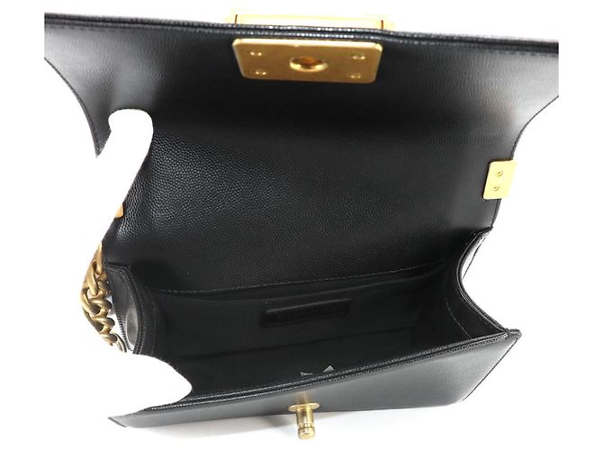 Bolso de hombro Chanel Boy Small con cadena Negro - vista 7