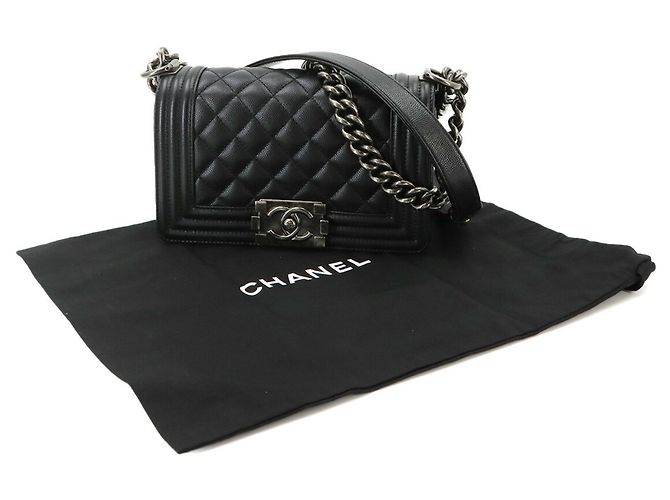 Chanel Boy Small Schultertasche mit Kette Schwarz - Ansicht 2