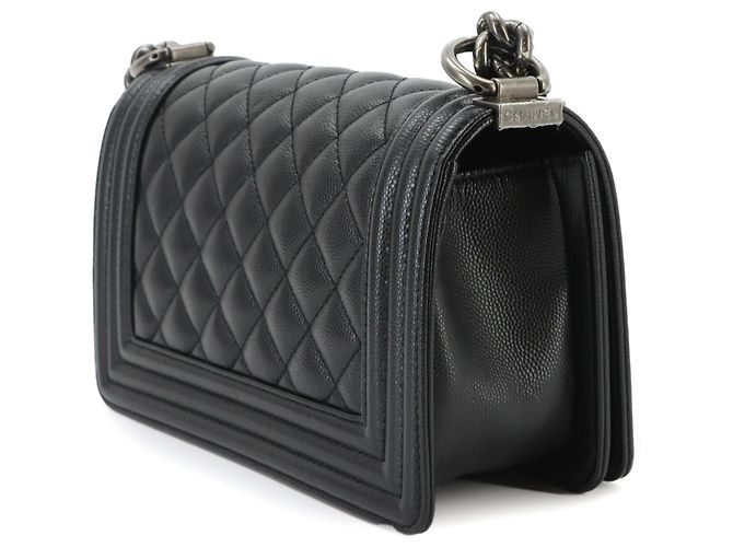 Chanel Boy Small Schultertasche mit Kette Schwarz - Ansicht 4