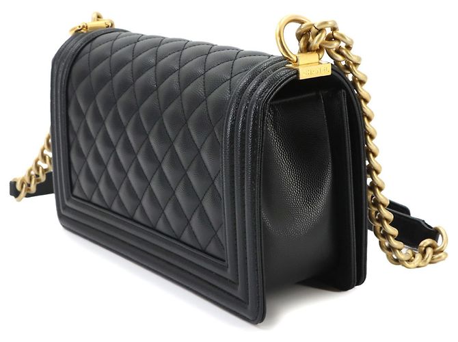 Chanel Boy Chain Schultertasche Schwarz - Ansicht 3