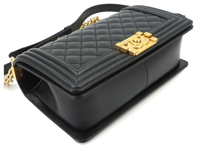 Chanel Boy Chain Schultertasche Schwarz - Ansicht 4
