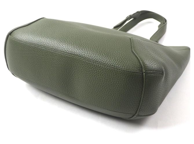 Borsa Tote Alexander McQueen in pelle di vitello kaki Cachi - vista 4