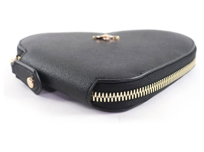 Borsa a tracolla Vivienne Westwood Saffiano New Heart Nero - vista 5