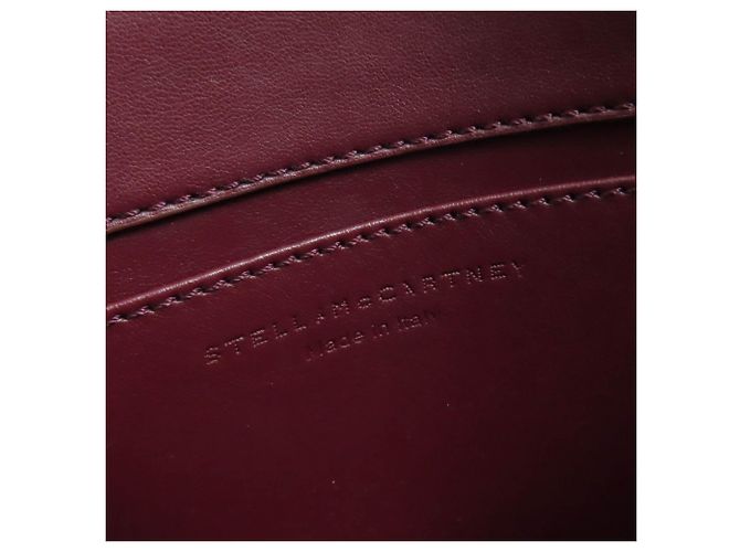 Stella Mc Cartney Borsa a tracolla Stella McCartney in tela logo Bordeaux Bordò - vista 10