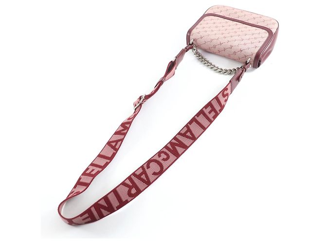 Stella Mc Cartney Borsa a tracolla Stella McCartney in tela logo Bordeaux Bordò - vista 4