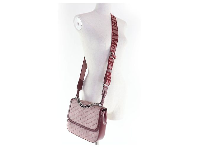 Stella Mc Cartney Borsa a tracolla Stella McCartney in tela logo Bordeaux Bordò - vista 9