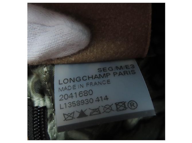 Borsa a mano in pelle Longchamp Amazone Chain Marrone - vista 12