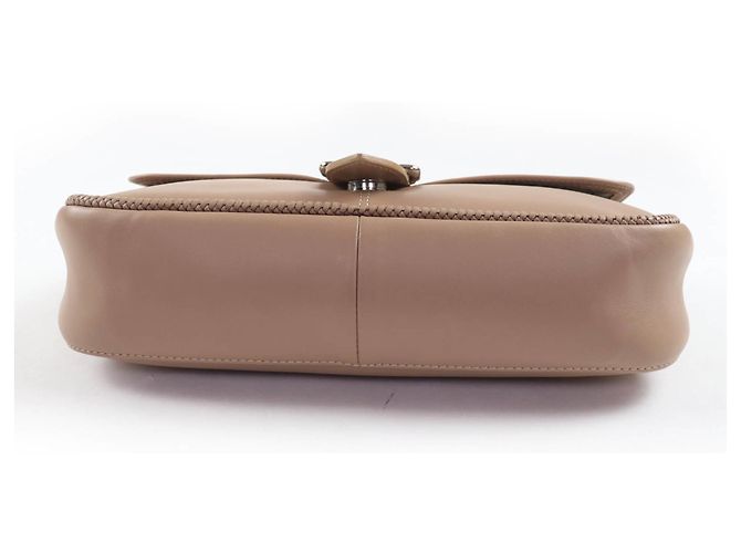 Borsa a mano in pelle Longchamp Amazone Chain Marrone - vista 4