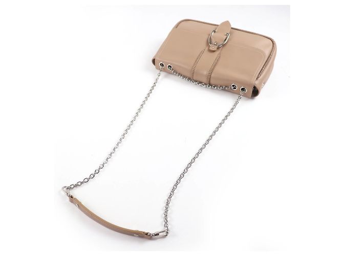 Borsa a mano in pelle Longchamp Amazone Chain Marrone - vista 6