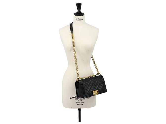 Chanel Boy Chain Schultertasche Schwarz - Ansicht 10