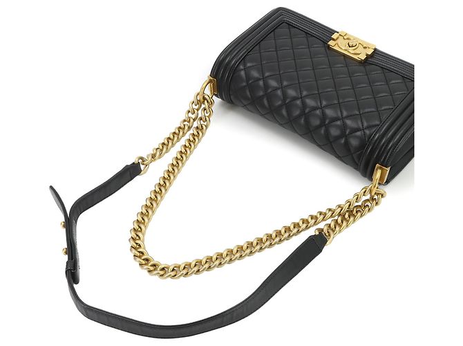 Chanel Boy Chain Schultertasche Schwarz - Ansicht 5