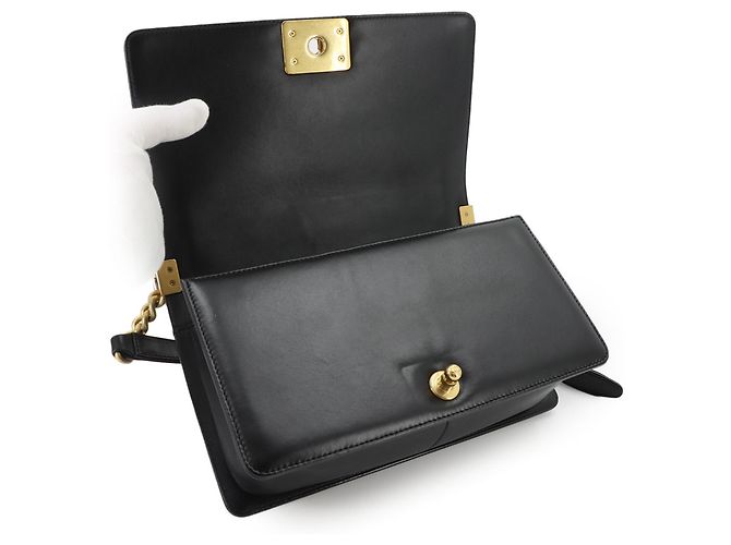 Chanel Boy Chain Schultertasche Schwarz - Ansicht 6