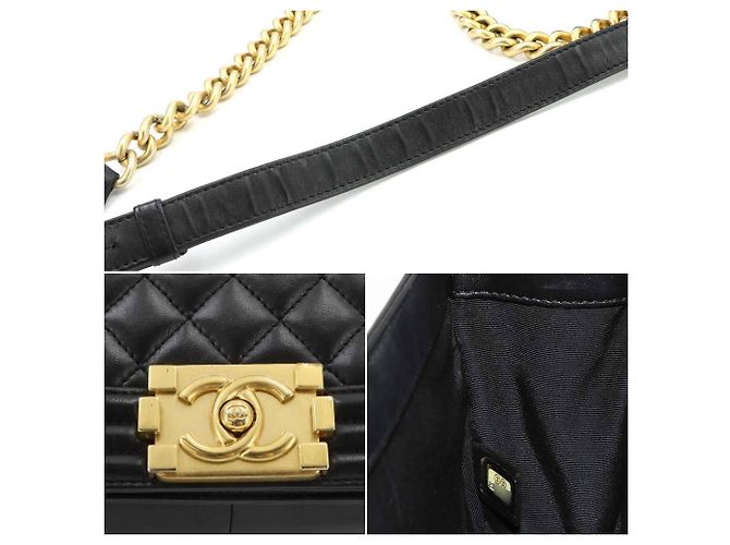 Chanel Boy Chain Schultertasche Schwarz - Ansicht 9
