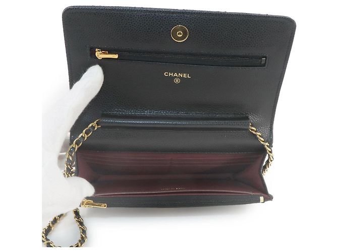 Cartera de cadena clásica Chanel Matelassé Negro - vista 7