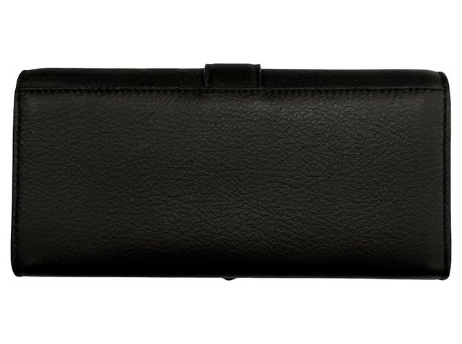 Jimmy Choo Schulterbrieftasche aus Leder mit Strass-Kettenriemen Schwarz - Ansicht 3