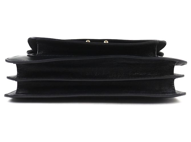 Marni SBMP0124Q6 Borsa a tracolla Trunk Soft EW in pelle Nero - vista 6