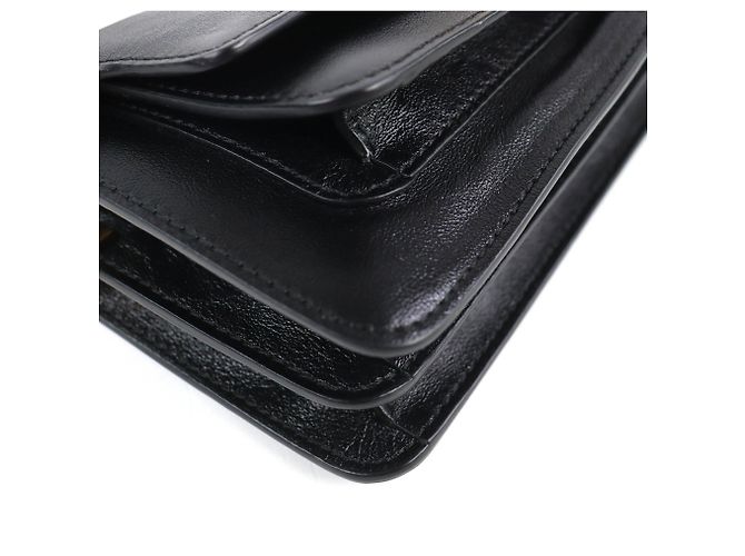 Marni SBMP0124Q6 Borsa a tracolla Trunk Soft EW in pelle Nero - vista 7