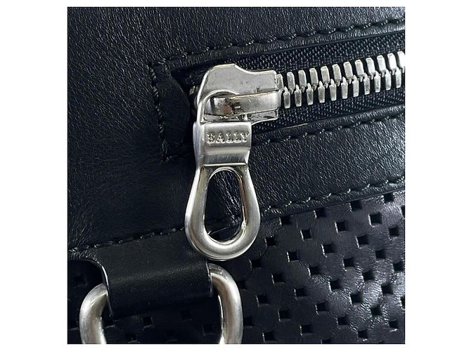 Sac cabas 2-Way Bally Othamari-LG en cuir de veau Noir - vue 8