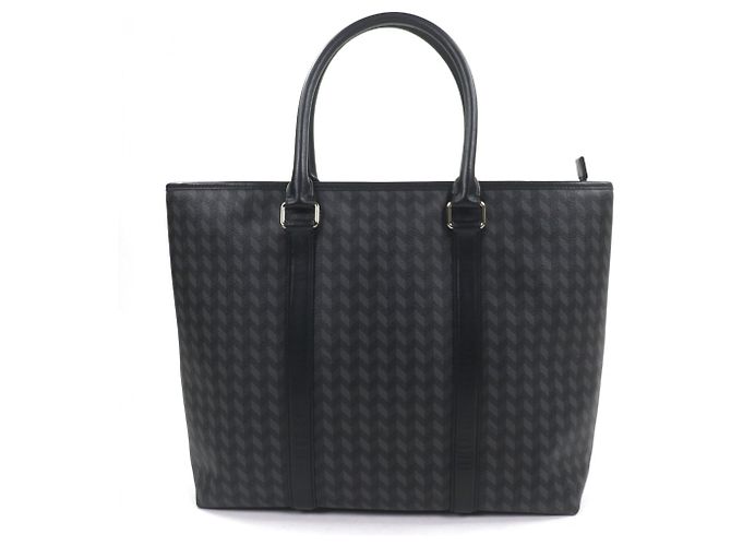 Borsa a tracolla Coach F29032 in pelle Herringbone Marrone Nero - vista 4