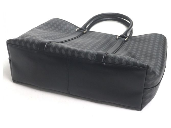 Borsa a tracolla Coach F29032 in pelle Herringbone Marrone Nero - vista 6
