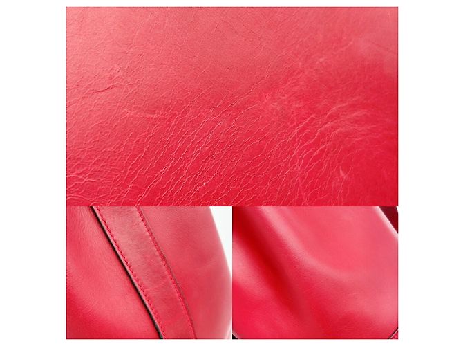 Borsa a tracolla in pelle rossa Salvatore Ferragamo Rosso - vista 10