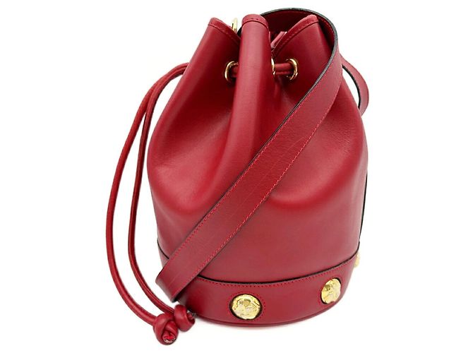 Borsa a tracolla in pelle rossa Salvatore Ferragamo Rosso - vista 2