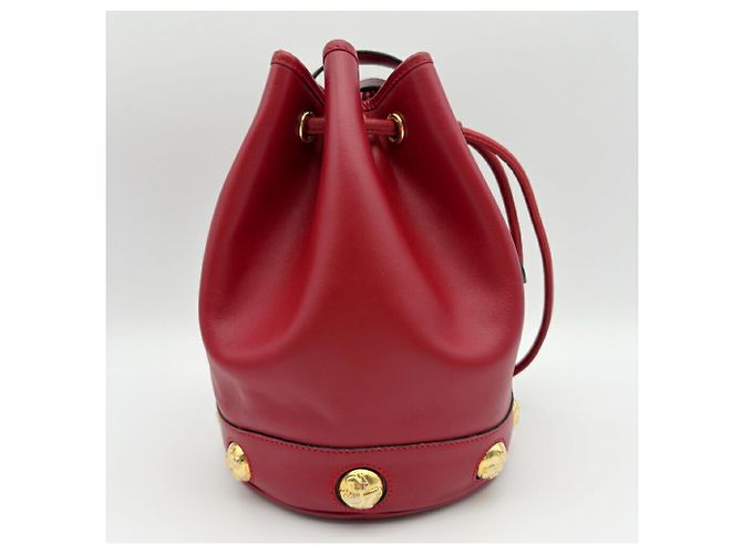Borsa a tracolla in pelle rossa Salvatore Ferragamo Rosso - vista 3