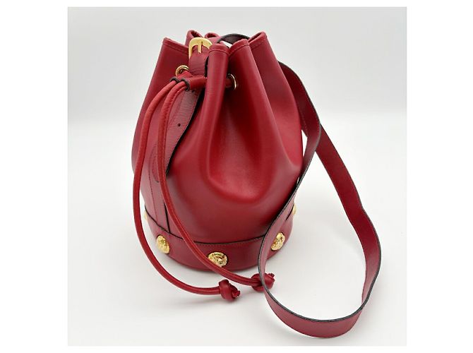 Borsa a tracolla in pelle rossa Salvatore Ferragamo Rosso - vista 4