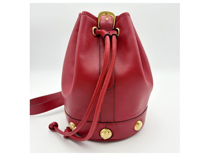 Borsa a tracolla in pelle rossa Salvatore Ferragamo Rosso - vista 5