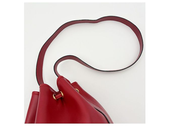 Borsa a tracolla in pelle rossa Salvatore Ferragamo Rosso - vista 6