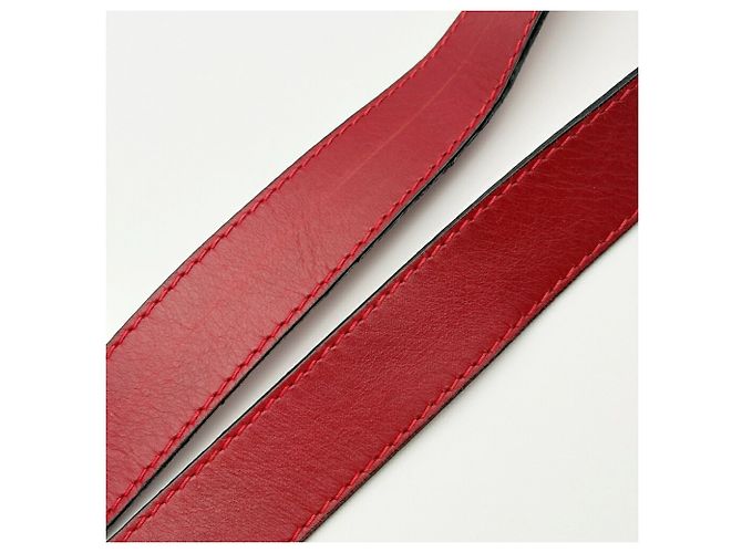 Borsa a tracolla in pelle rossa Salvatore Ferragamo Rosso - vista 7