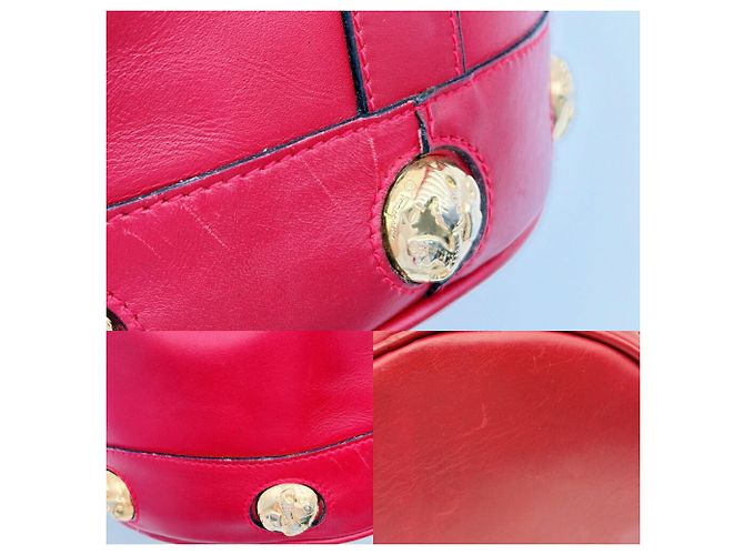 Borsa a tracolla in pelle rossa Salvatore Ferragamo Rosso - vista 9