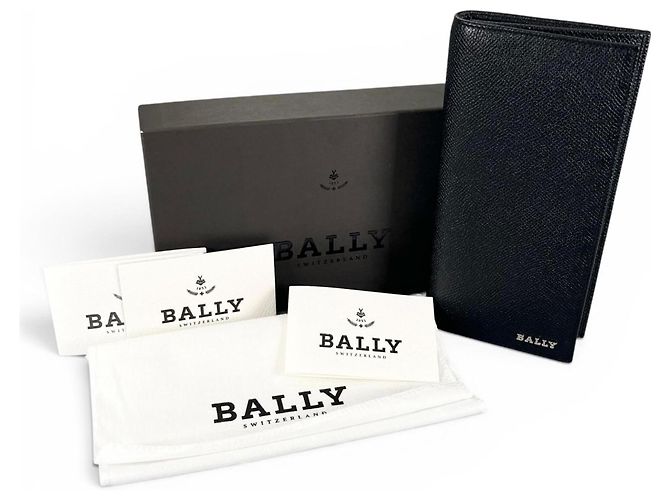 BALLY LALIRO Leather Long Wallet Black - view 2