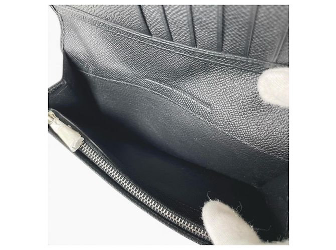 BALLY LALIRO Leather Long Wallet Black - view 6